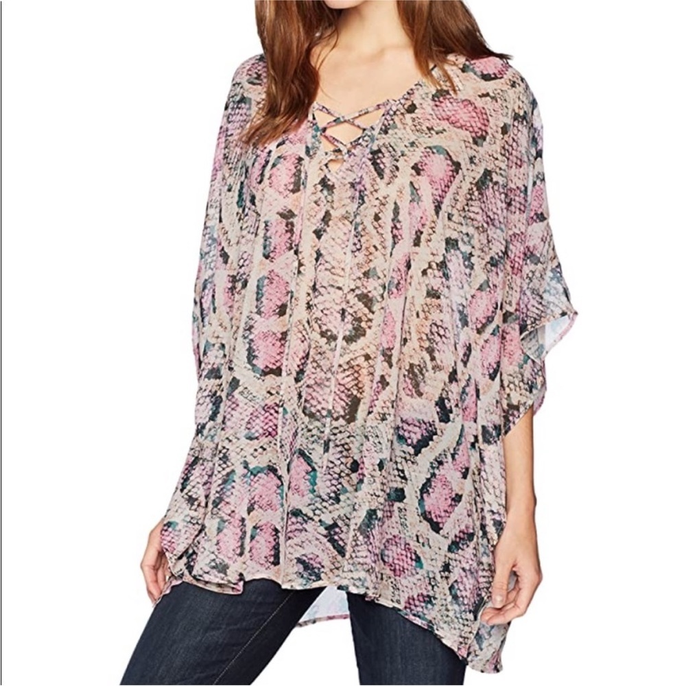 Show Me Your Mumu Peta Python Tunic Small - image 1